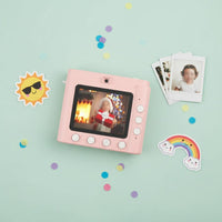 Kids Instant Print Camera Three-in-One Double-Lens Design Print Camera Energy-Efficient Children's Gadget for Travel