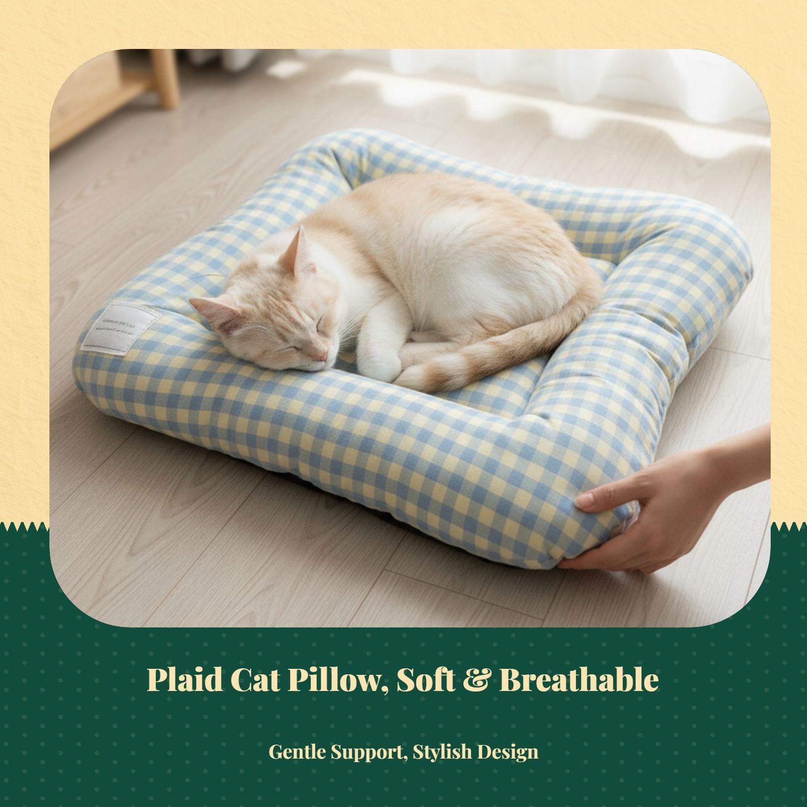 Ultra-soft washable self-warming cat bed for indoor kittens