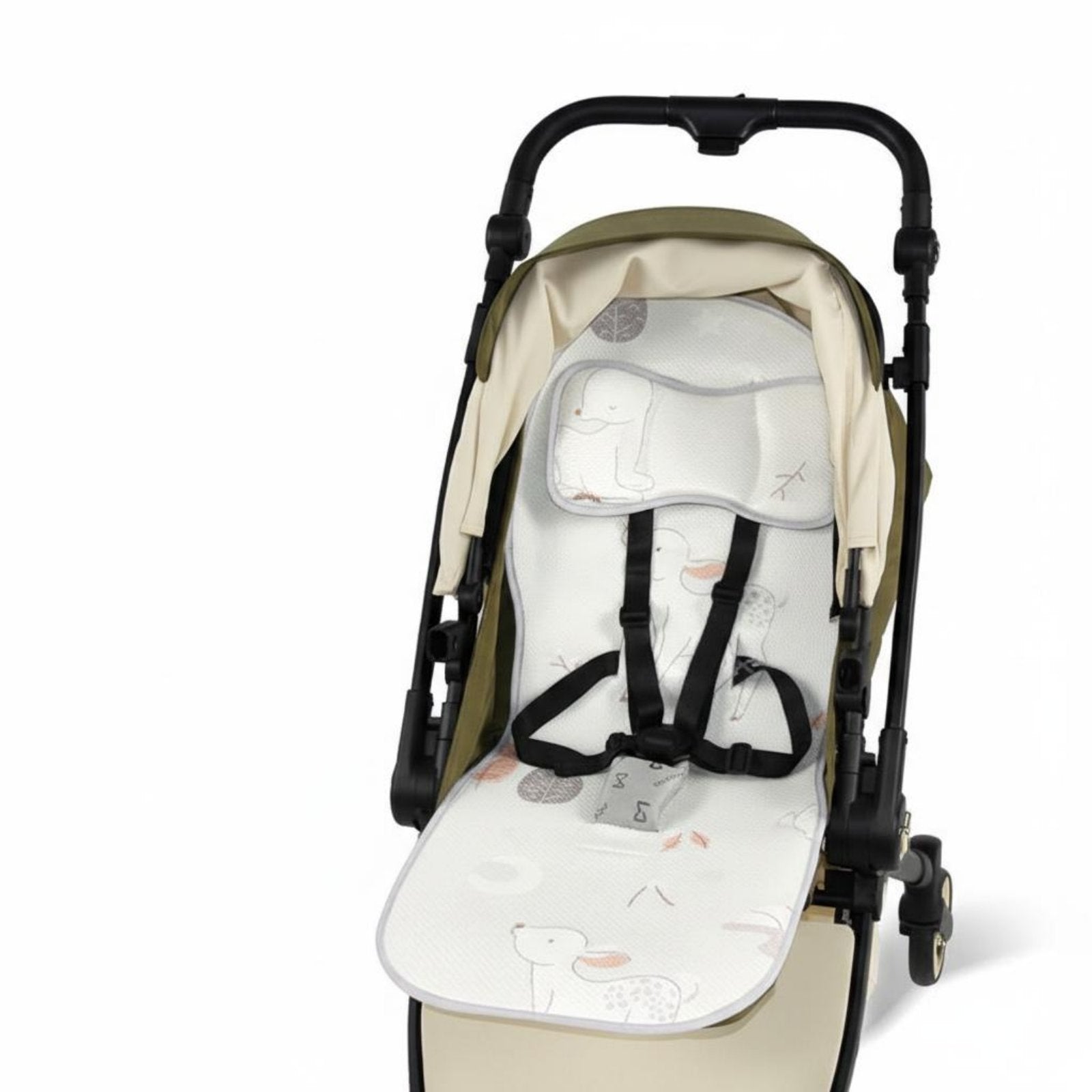 Universal Fit Baby Stroller Cooling Mat Moisture Wicking Breathable Stroller Seat Cushion Skin-Friendly for Toddlers, Hot Weather, Outdoor