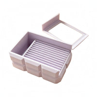 Plastic Storage Box Removable Cover Rectangular Storage Box Pastel Finish