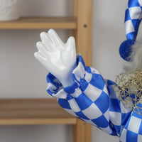 Ceramic Clown Doll Porcelain Jester Figure Handmade for Tabletop Display