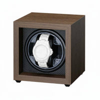 Walnut Wood Watch Winder Two-Way Rotation Automatic Watch Winder Timepiece Storage 5 Speed Settings Universal Serial Bus Powered