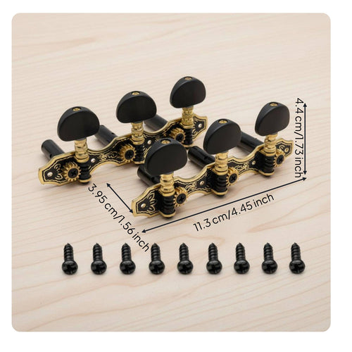 113 Mm Guitar Tuning Pegs Semiexposed Design Classical Guitar Tuner Set