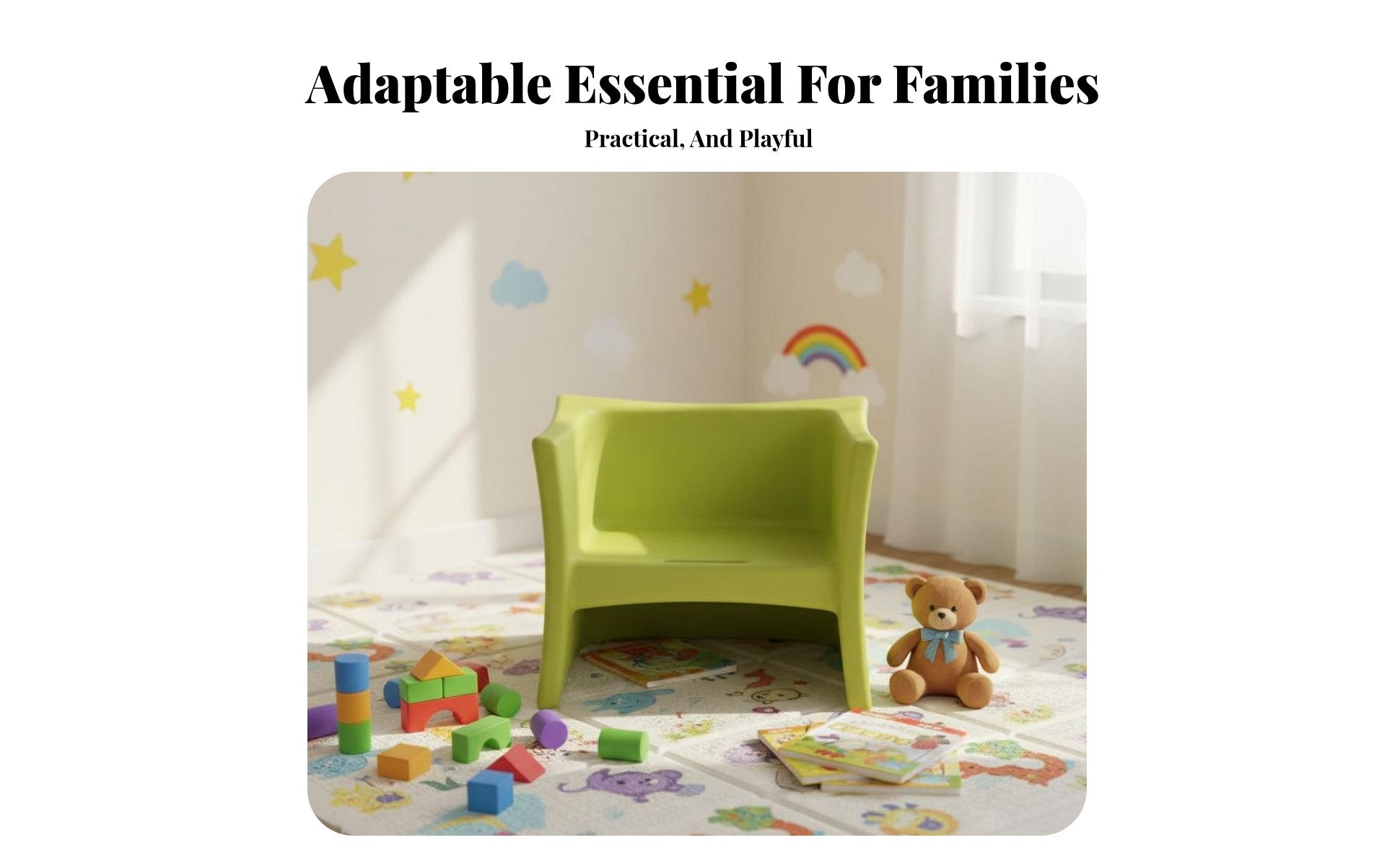 CreatureEared Low Chair Multi-Functional Toddler Seat Non-Slip for children, Toddlers
