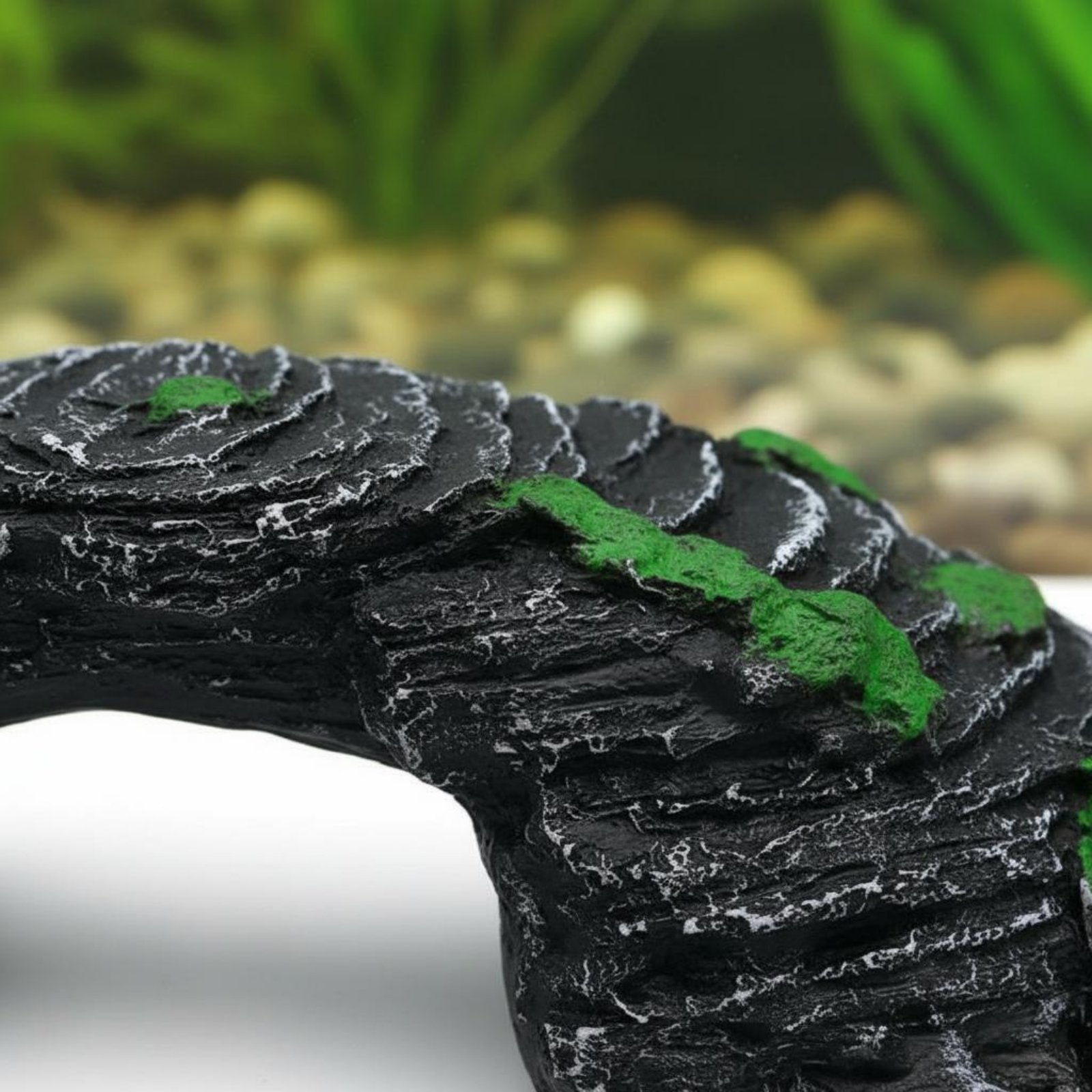 Turtle Basking Ramp Realistic Design Resin Aquarium Bridge Artificial Rock Arch for Reptile Keepers, Aquarists, Vivarium