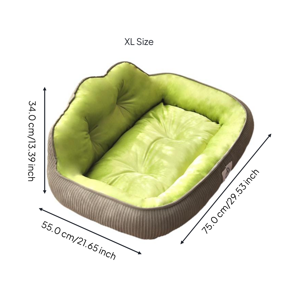 Dog Bed, Waterproof, Calming, snug Pet Sofa, Removable Cover, Non-Slip, Suitable for Large and Small Dogs and felines