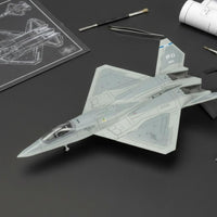 YF-23 Model Plane Glue-No-Glue Low-Observable Fighter Model Easy Assembly