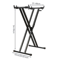 Cross-Design Keyboard Stand Cross-Braced Folding Keyboard Stand Cylindrical