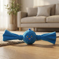 Squeaky Soft Fabric Dog Toy Textured Long Flared Dog Chew Toy