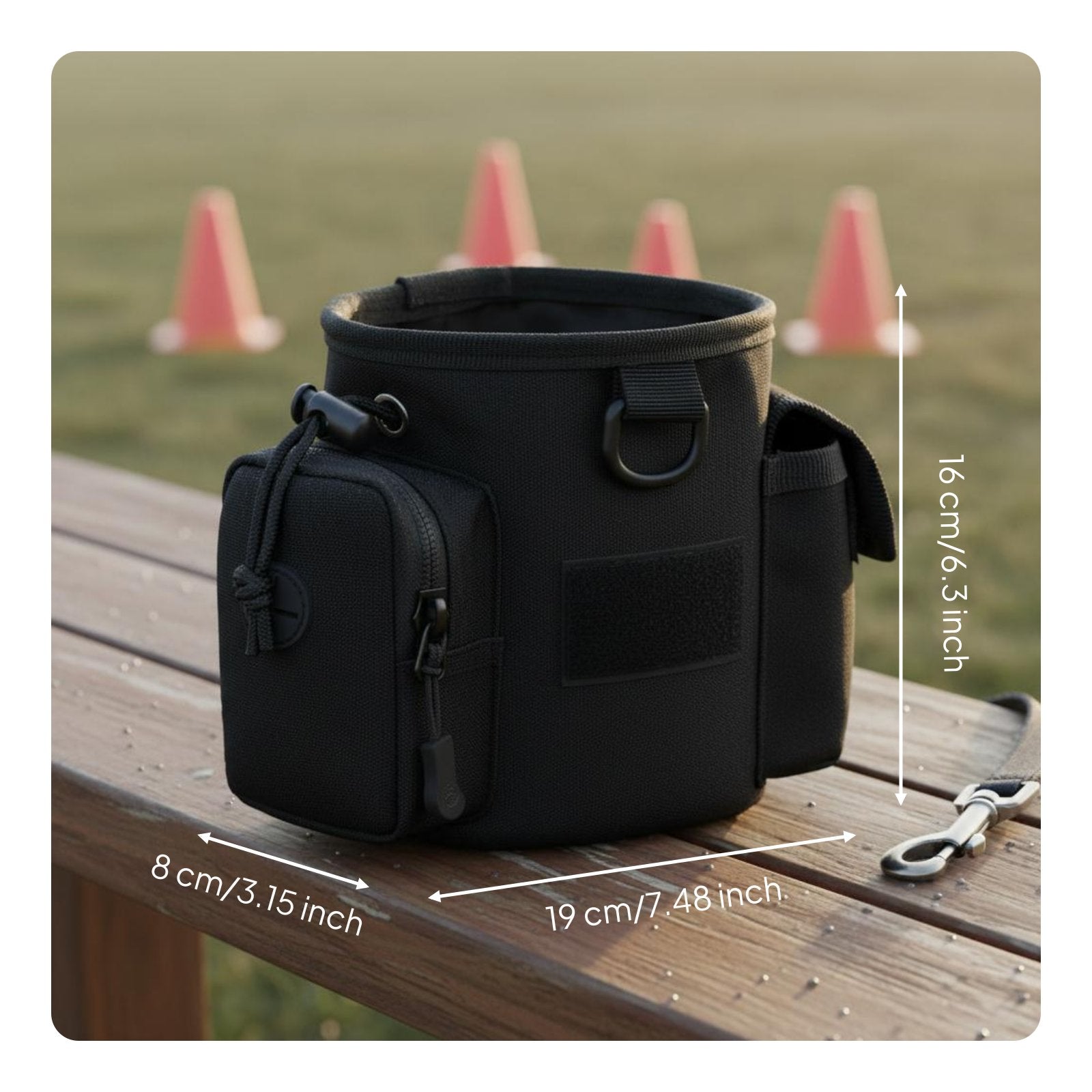 Dog Treat Training Pouch Multi-Functional Pet Training Waist Pouch for Outdoor