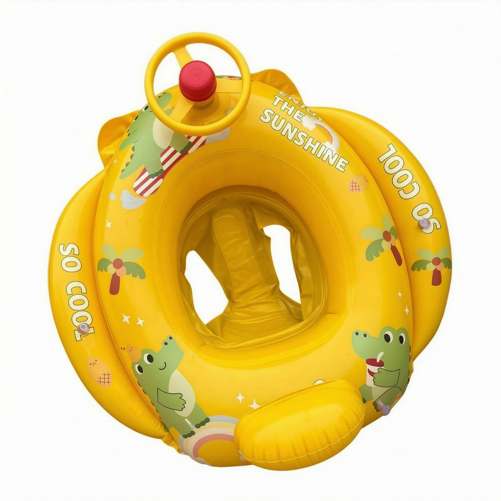 Swim Collar with Seat Portable Water Toy Easy to Inflate