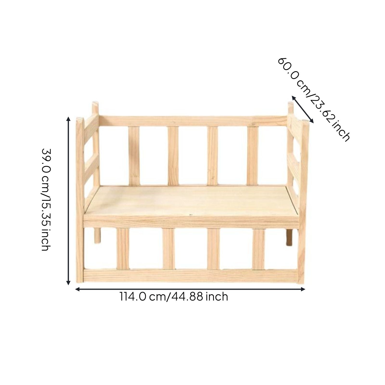 Elevated Cat Bed, Pet Cot, Washable, Calming, Indoor Pad