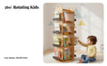 360-Degree Rotation Rotating Book Tower Multitier Design children's Furniture Floor-Standing book tower Space-Saving for Toddlers, Early Readers, Nursery, Kindergarten, Playroom, Bedroom