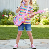 Toy Guitar Vocal Amplifier Set Lights and Music for Girls