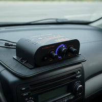 12V Audio Amplifier Bass Control Mini Stereo Power Amplifier LED Knob