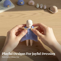 10cm Doll Outfit Handmade Doll Overalls Cute Designs Soft Toy Suspender Trousers for Hobbyists