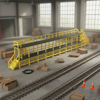 N scale Railway System Repair Stand Scene Accessory Train Inspection Ladder Detailed Parts Railway Scenery for Diorama
