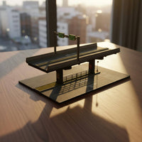 1:64 Elevated Bridge Model Collectible Display Elevated Road Display Gift Idea