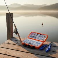 255 Pieces Lure Tackle Box Organized Compartments Fishing Tackle Box Kit