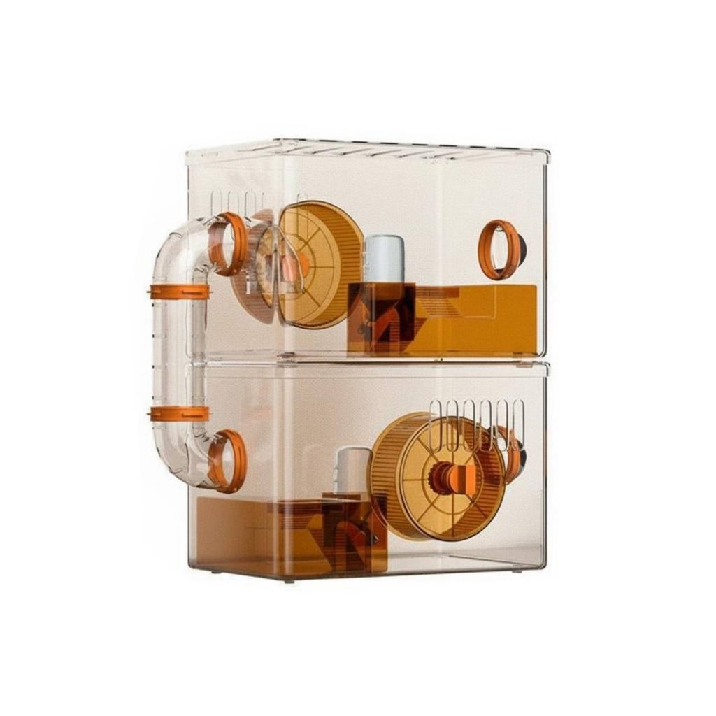 Transparent Hamster Enclosure Easy to Clean Clear Acrylic Hamster Enclosure