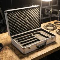 Aluminum Audio Device Case Sturdy Build Hard Audio Device Case Shock Resistant