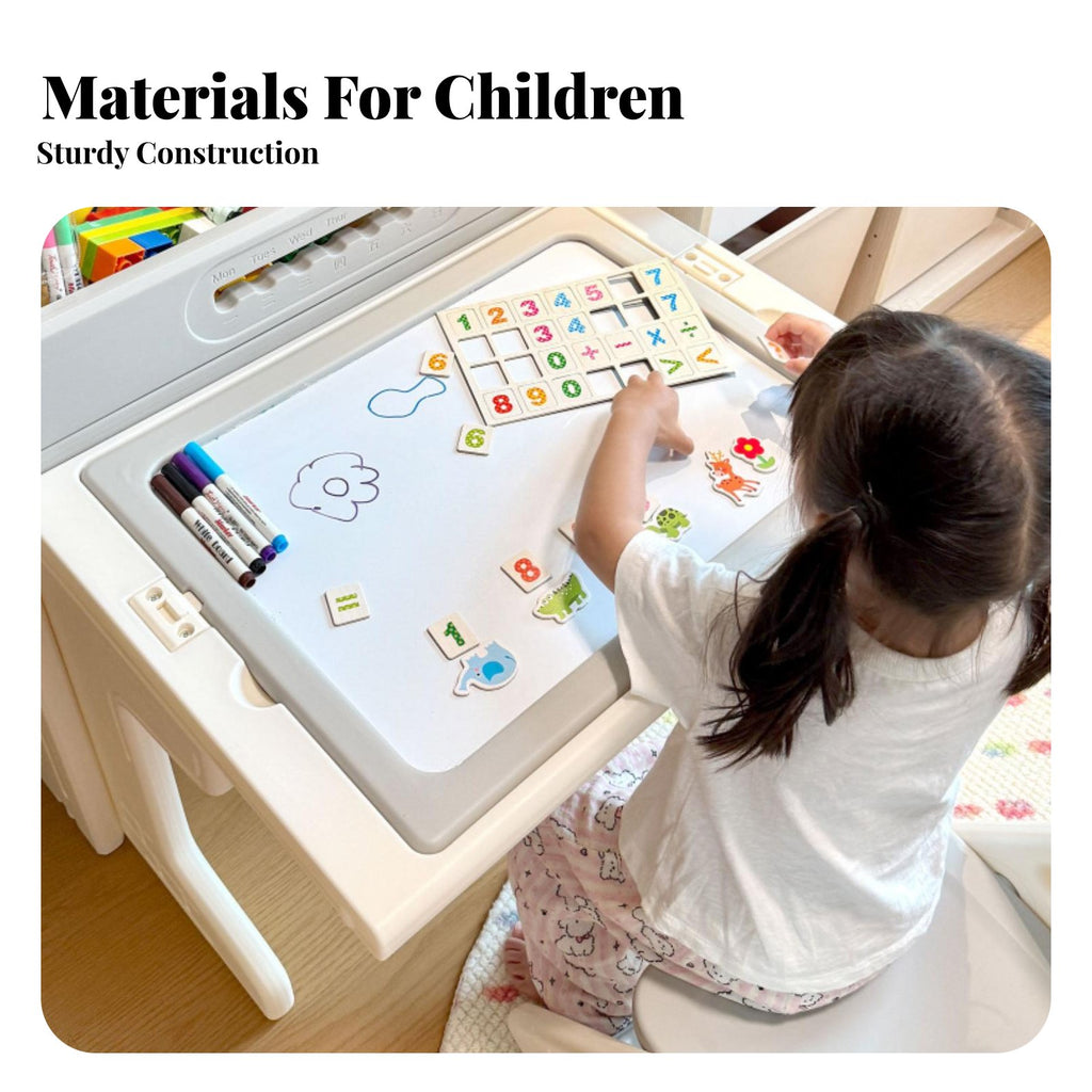 Bean-ShapedShaped Toddler Table Easy to Clean Surface kids' Furniture for Home Study