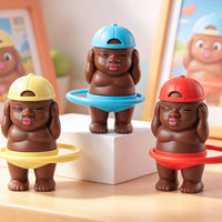 Desktop Figurine Plastic Hoop Figurine Cute