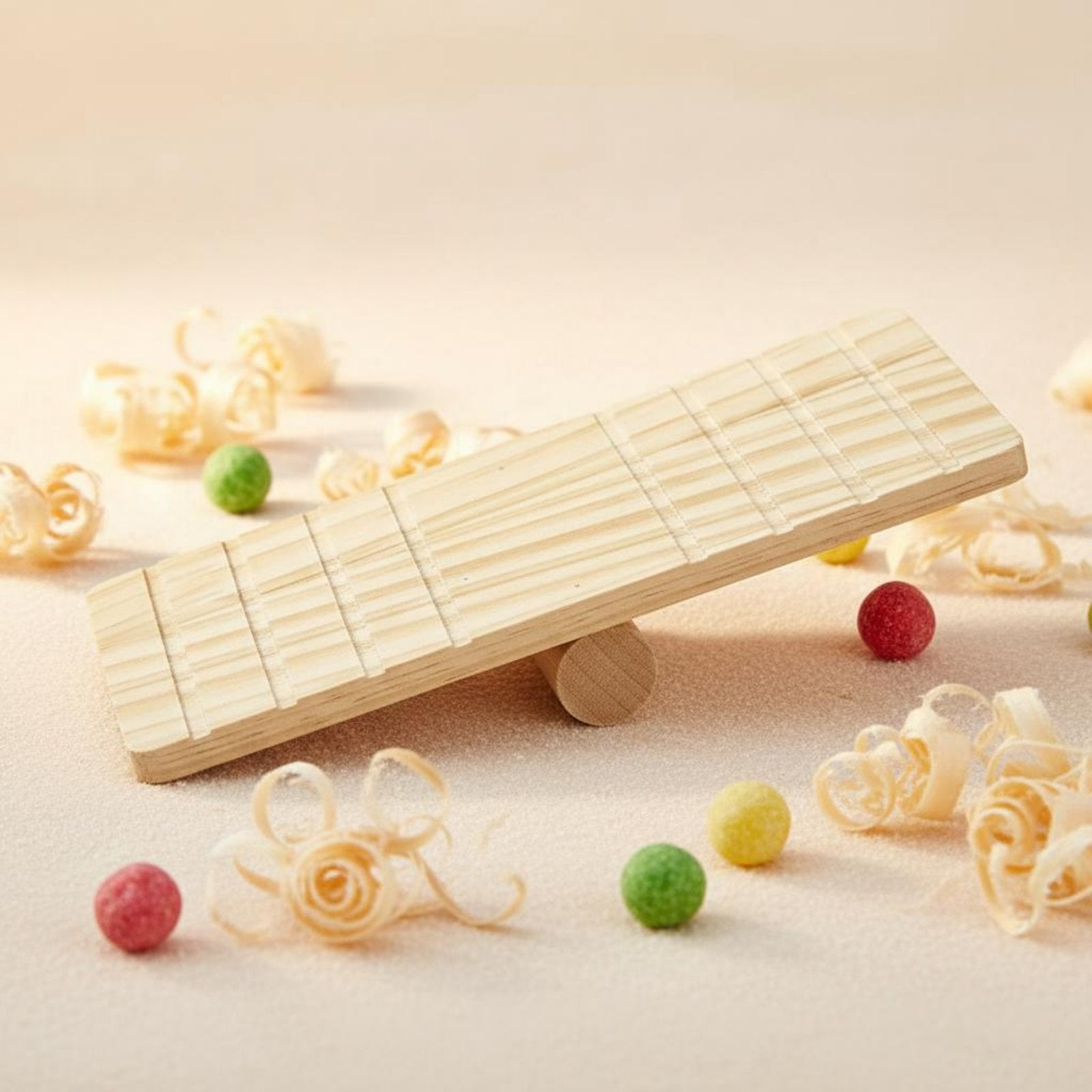 Wooden Hamster Seesaw Safe to Chew Hamster Seesaw Long-Lasting for Playpen