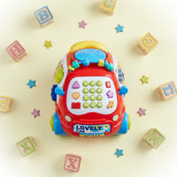 Learning Bus Toy Multifunctional Music Bus Toy Educational for Young Children