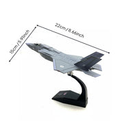 F-35B Fighter Jet Model No Assembly Low-Observable Fighter Model Collectible Toy Vehicle for Collectors, Cabinet