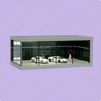 Parking Garage Display Scene Detailed Scene Design 1:64 Car Display Case