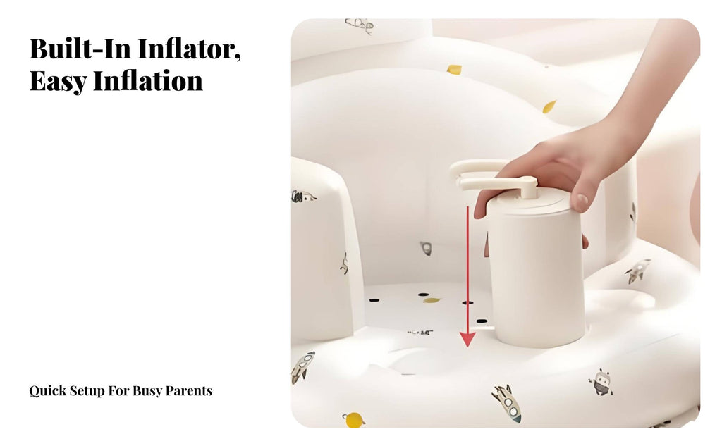 Inflatable Learn-to-Sit Trainer Portable Inflatable Support Seat for New Parents