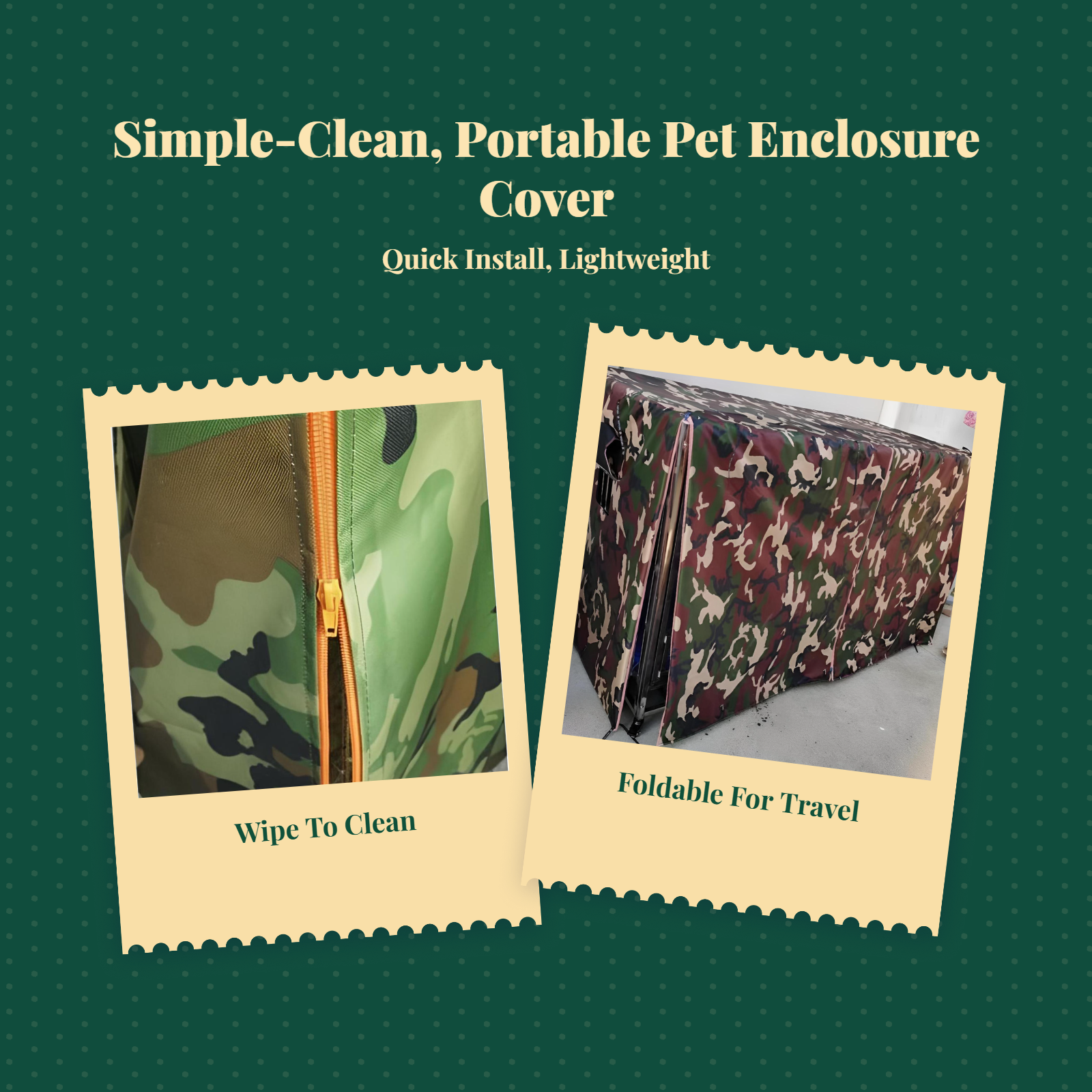 Dog Crate Cover, Waterproof Windproof Pet Kennel Cover, Insulated Cat Enclosure Cover for Winter, Universal Fit