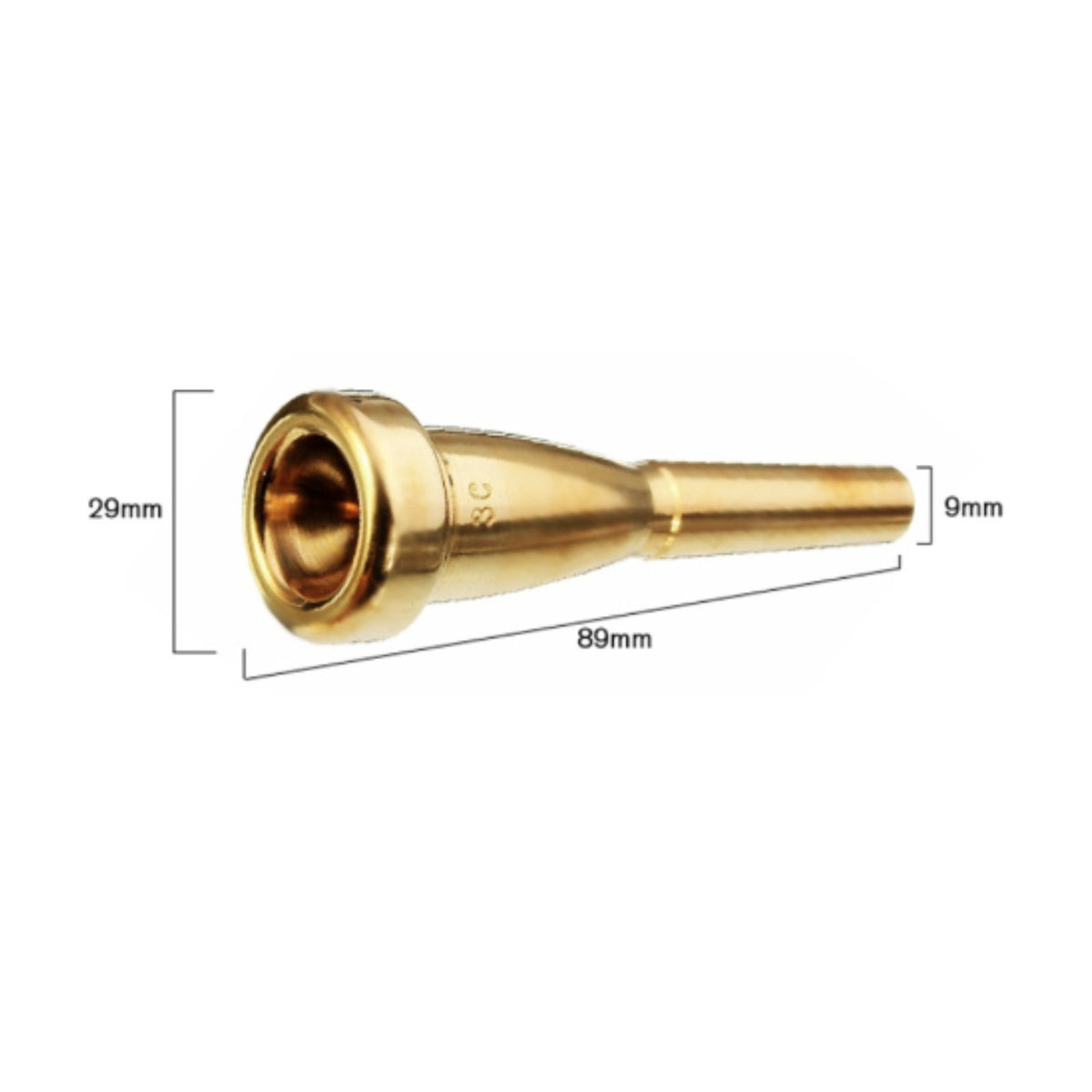 3C Trumpet Mouthpiece Polished Surface Musical Instrument Accessory