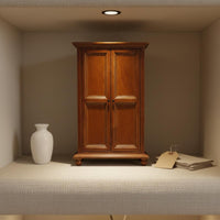 1:12 Dollhouse Wardrobe Realistic Wood Look Wooden Double Door Wardrobe