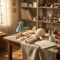 DIY Doll Supple Soft Velvet Textile Faceless Stuffed Figure for Crafters, Hobbyists