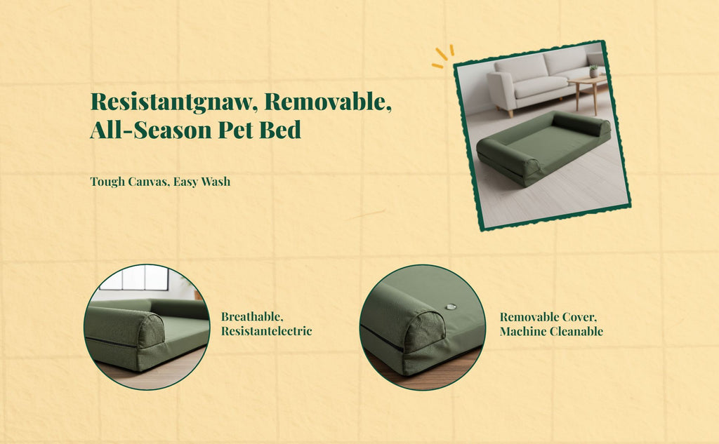 Waterproof orthopedic dog sofa