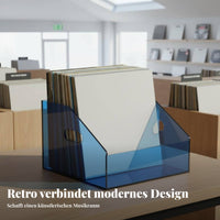 Transparent LP Display Rack Easy to Clean Acrylic Vinyl Album Storage Box