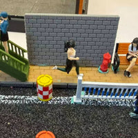 Miniature Running Woman Statue Realistic Running Woman Miniature Dimensional Decor for Model Display