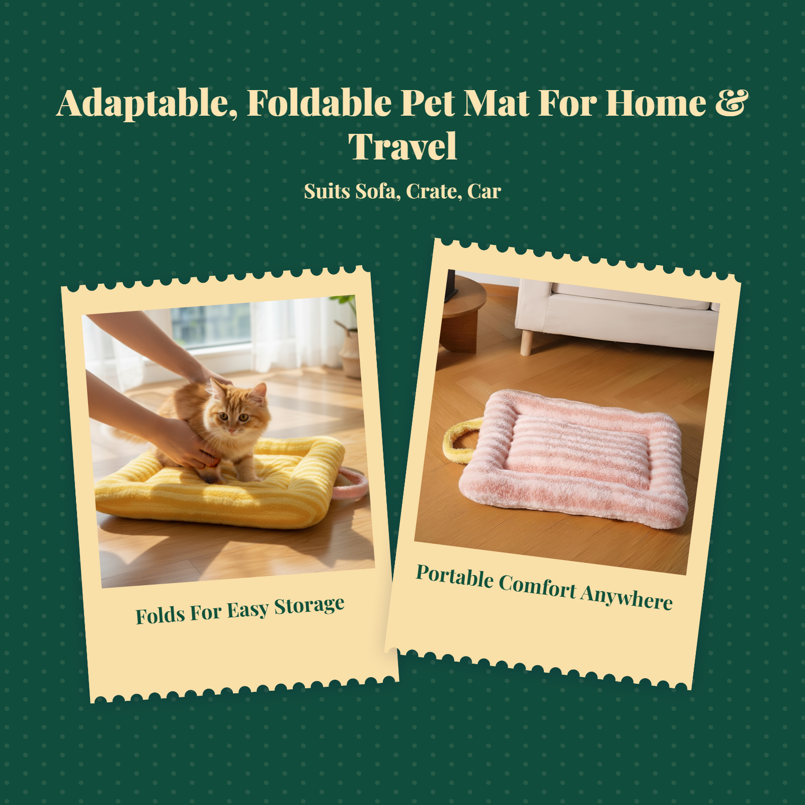 Thick washable double-sided cat bed
