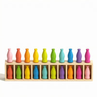 20 Pieces Bottle Memory Game Smooth Finish Color Matching Toy Durable