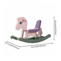 Multifunction Ride Toy Cognitive Training Rocking Horse Smooth Edges Rocking Slide Car for Children, Indoor, Home