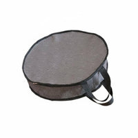 Round Cymbal Bag Portable with Handles Drum Cymbal Carrying Bag Large Capacity Musical Instrument Accessory for Percussionists, Artists