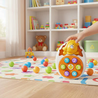 Whack-a-Rodent Toy Early Education Cartoon Creature Push Toy Hand-Eye