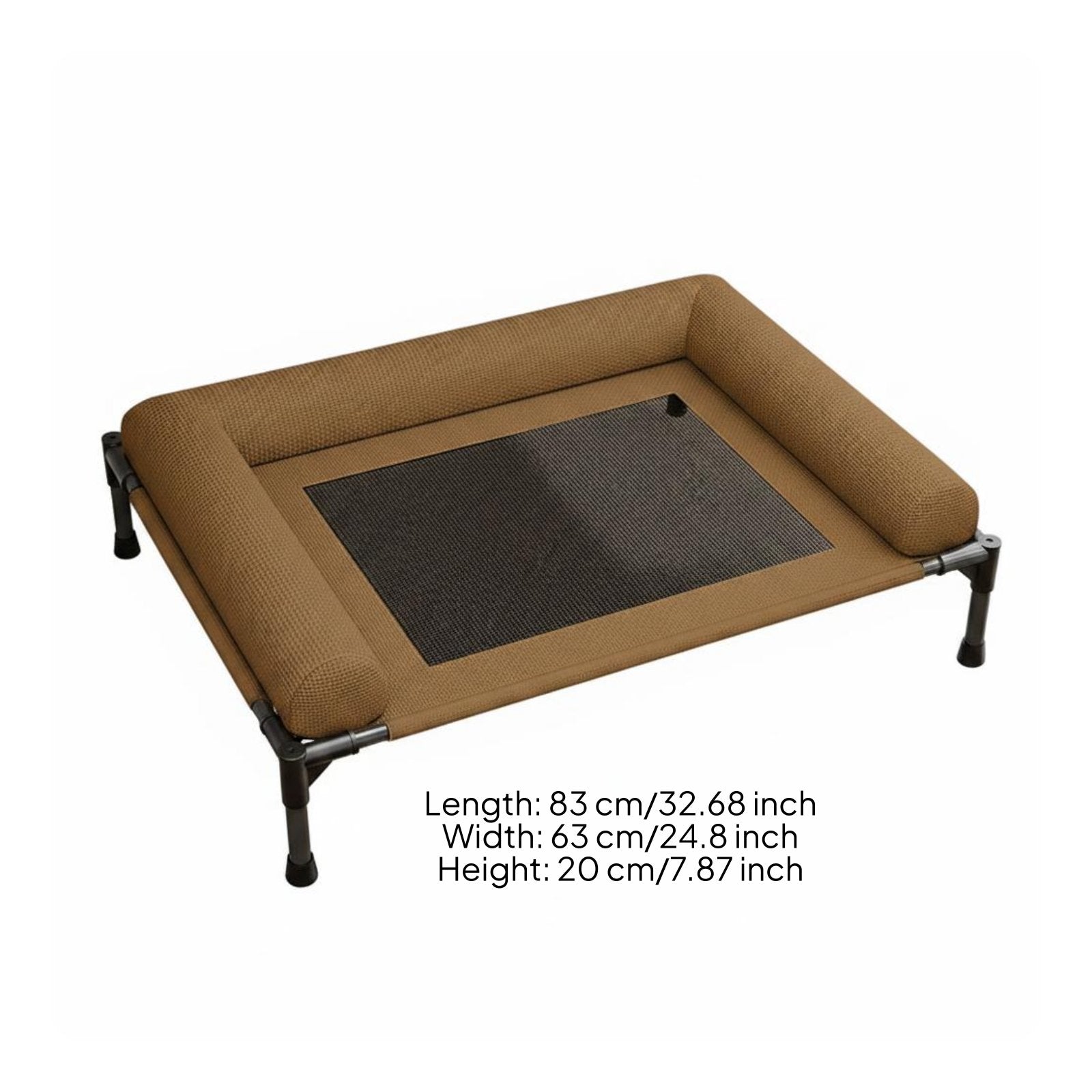 Raised Dog Elevated Pet Bed Cooling Mesh Dog Bed No-Tools-Required Assembly