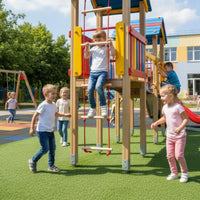 Wooden Rope Ladder Sturdy Rope Ladder Non-Slip Grip for Preschoolers