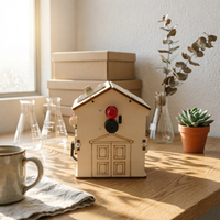 Wooden Rain Monitor Kit Hands-on Assembly Rain Alarm Model Practical Learning