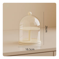 Clear Acrylic Display Box 360° Rotation Clear Dome Display Case Multifunctional