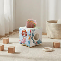 Ocean Tissue Box Toy Tear-Resistant Infant Plaything Safety Mirror for Nursery