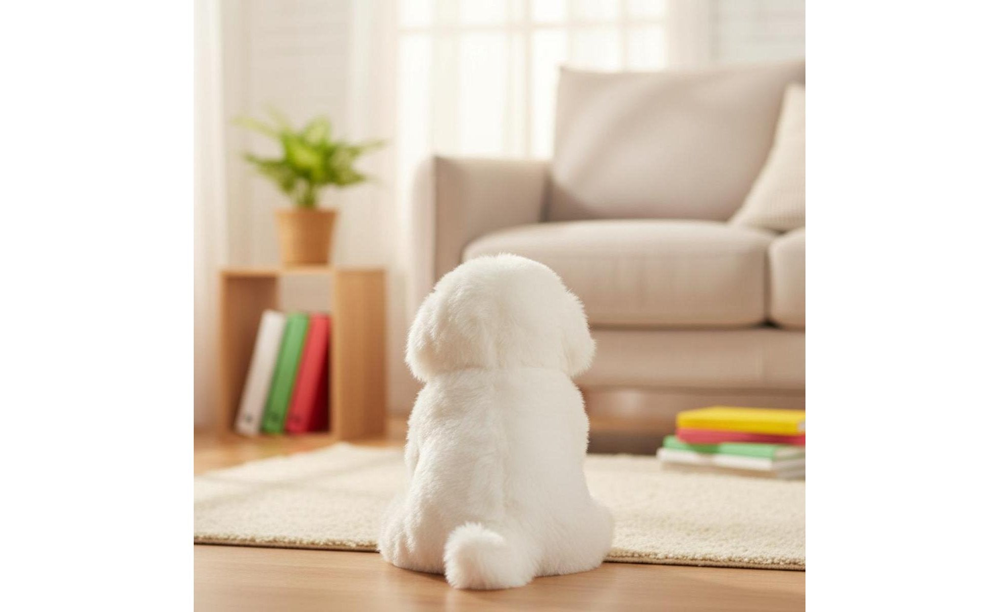 Maltese Soft Toy Dog Soft Home Decoration Cuddly